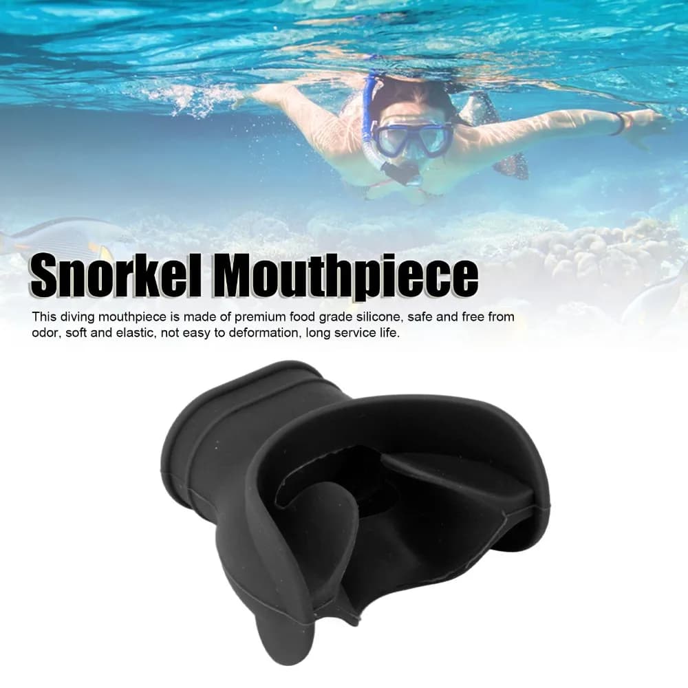 Universal Silicone Scuba Diving Regulator Mouthpiece Comfort Bite Mouthpiece Snorkel Regulator Replacement Mouthpiece for Diving