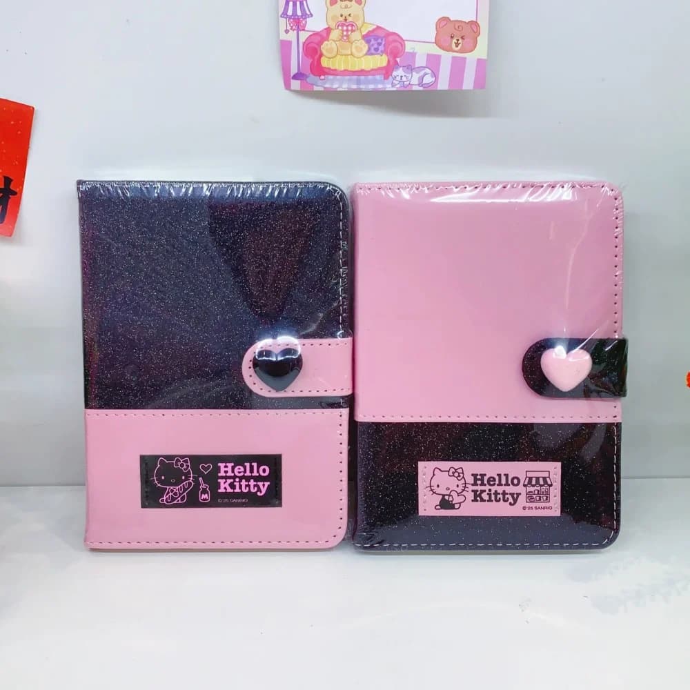 Autentici quaderni Sanrio Hello Kitty A6 con chiusura magnetica, copertina in PU, agenda, diario, cancelleria per studenti, regali per ragazze