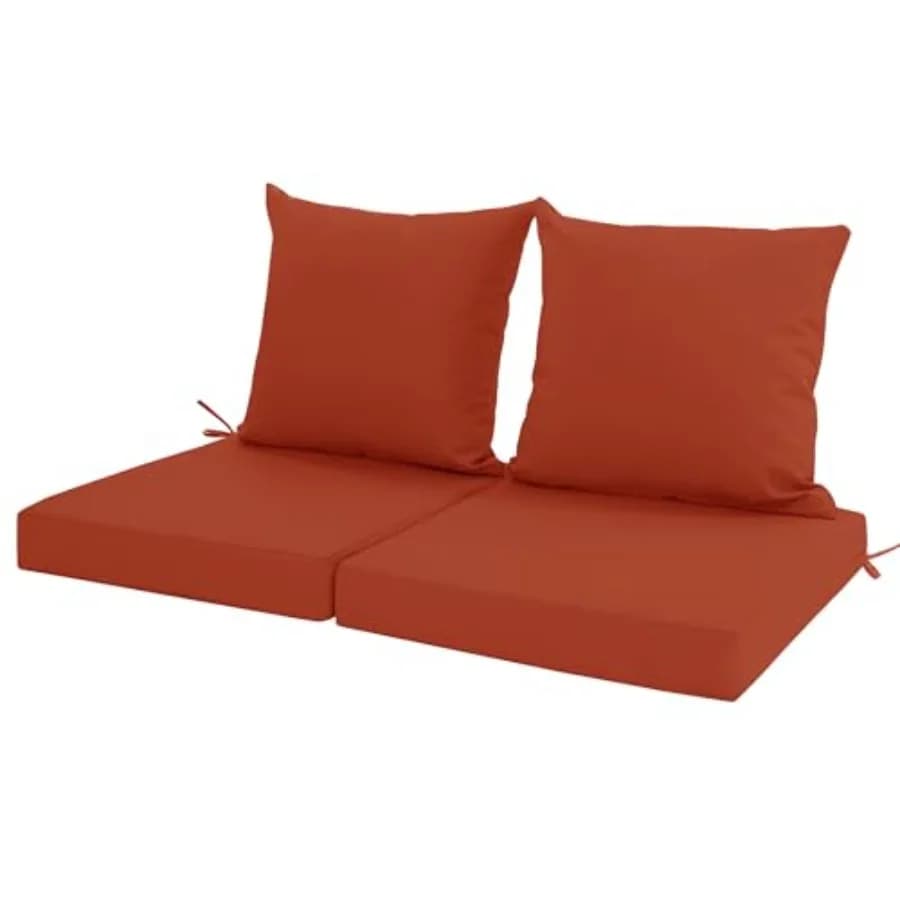 Cuscini da esterno per mobili da giardino, impermeabili, con rivestimento rimovibile e lavabile in lavatrice, resistenti allo sbiadimento.