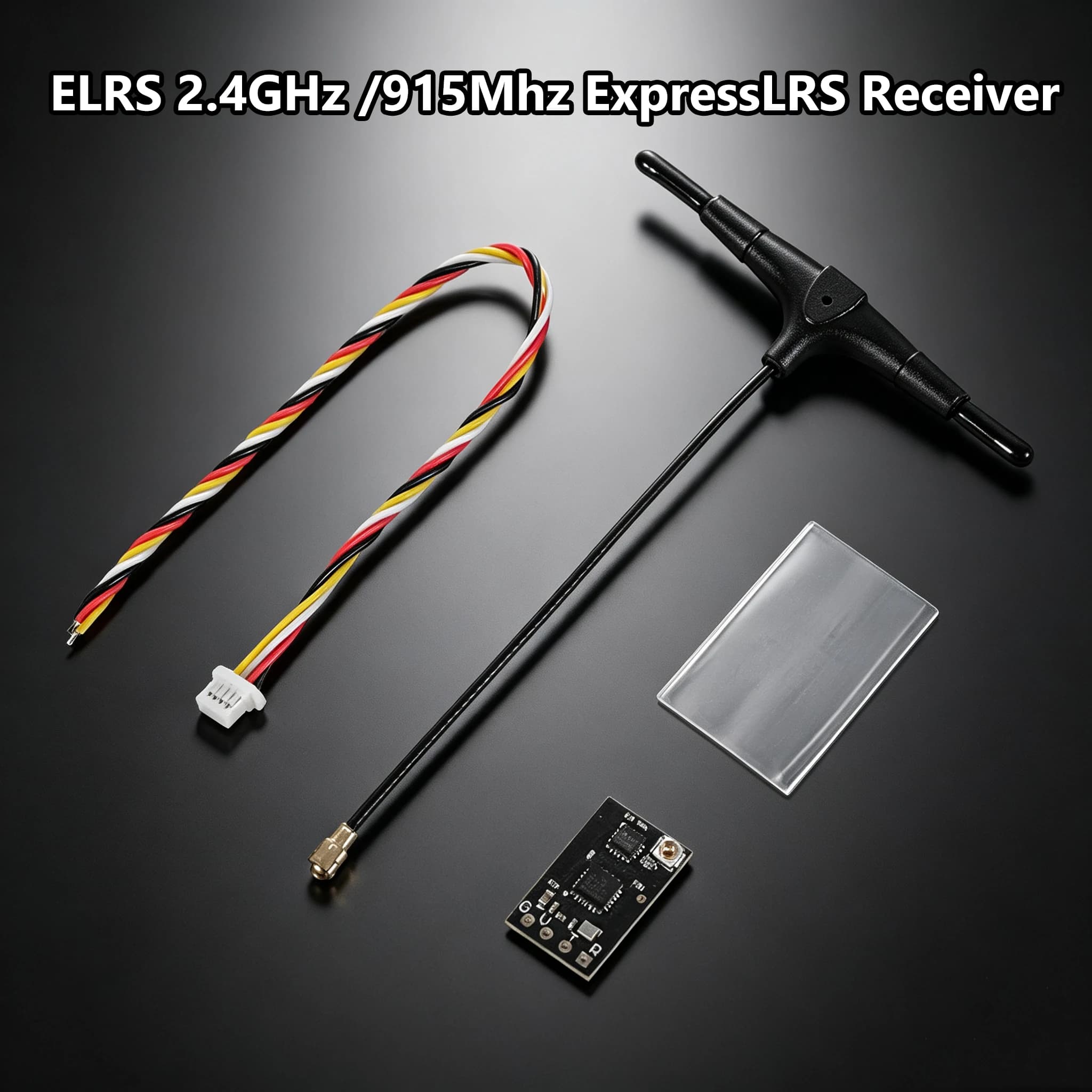 ELRS 915MHz/ 2.4G RX 3.3.0 ExpressLRS Receiver with T type Antenna Support Wifi upgrade for RC FPV Traversing Drones DIY Parts