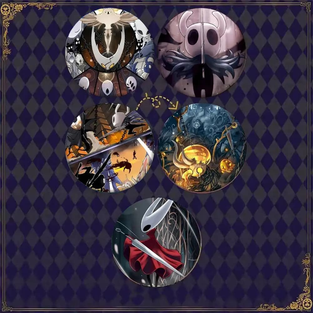 Game Hollow Knight Map Game Badge Tinplate Coin Brooch Clothing Backpack Accessories Lapel Pin