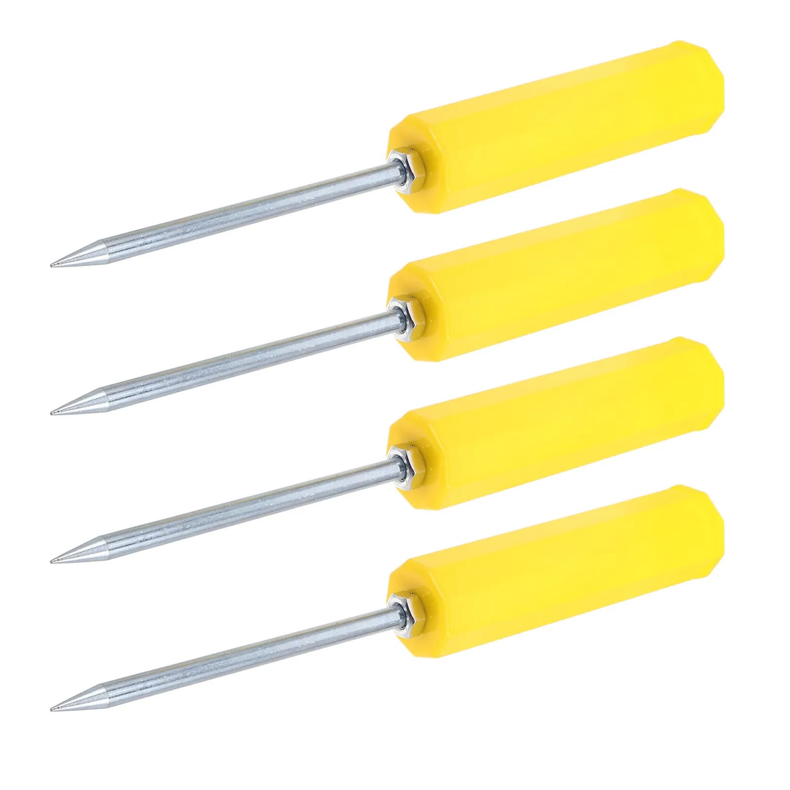 Supporto da Terra per Canna da Pesca (4 Pezzi) per Pesca in Spiaggia e Mare, Supporto in Plastica Antivento e Antivibrazione, Stabile, Portatile e Facile da Usare