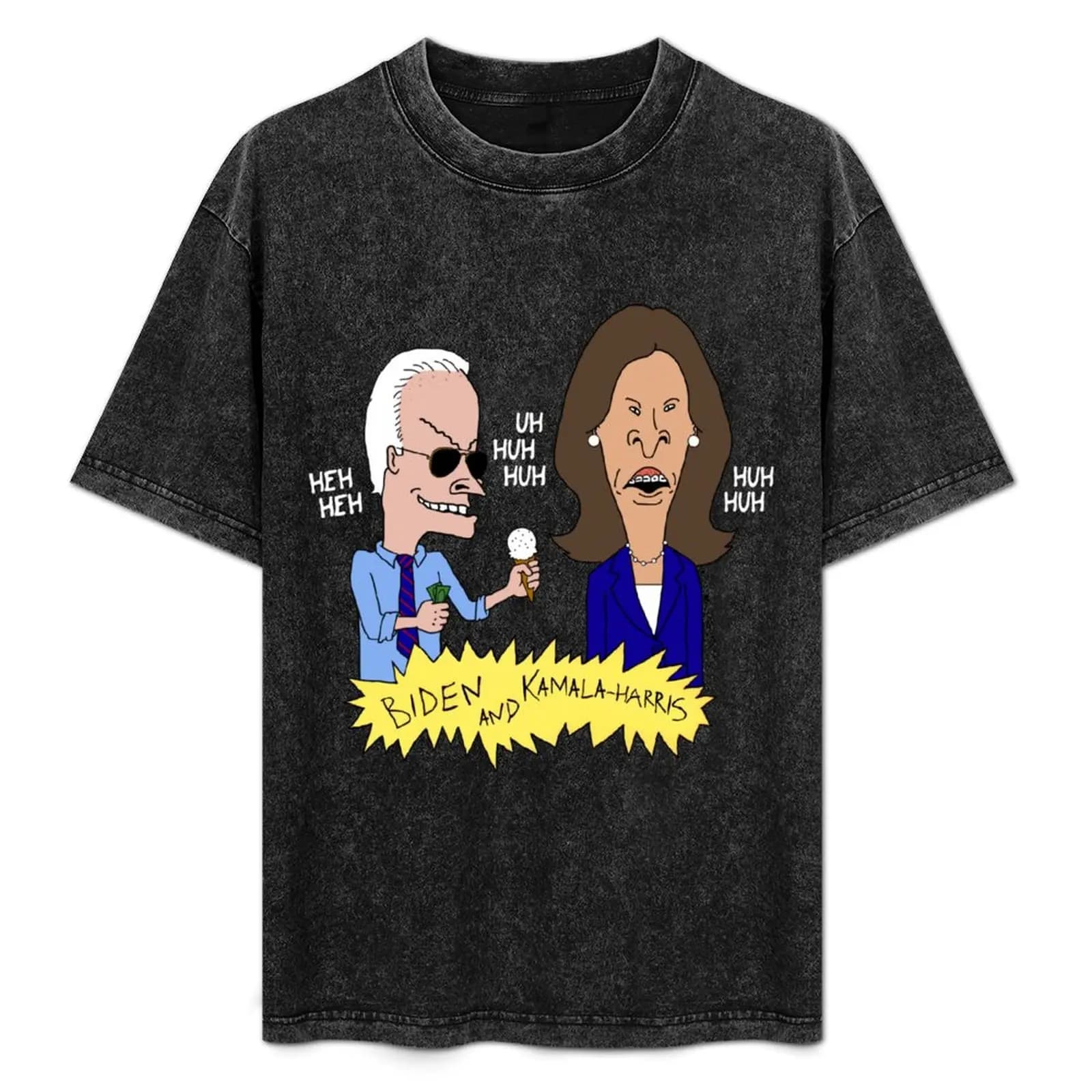 Beavis and Butthead - T-shirt parodia Biden e Kamala Harris, T-shirt sportiva traspirante da uomo