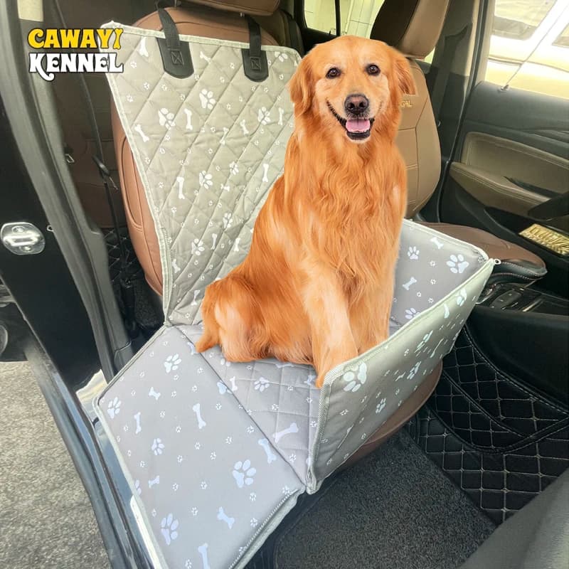 Stampa Pet Dog Carrier coprisedile per auto Carry Cat Puppy Bag Car Travel amaca pieghevole cestino per cani impermeabile trasportini per animali domestici