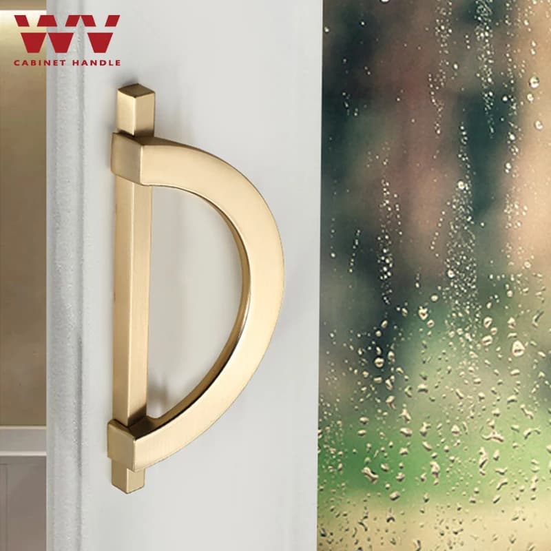 YM Maniglie per porte rotonde semicircolari di lusso bianche per armadietti da cucina - Maniglie per cassetti e armadi, pomelli per armadietti