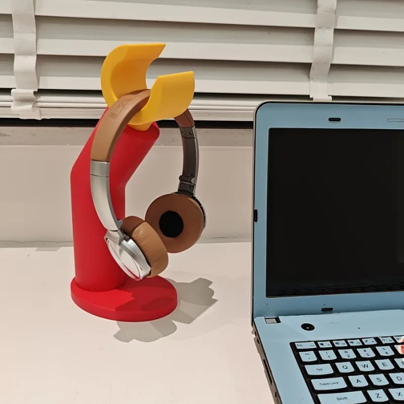 Supporto Creativo per Cuffie da Scrivania, Base per Cuffie, Gancio per Cuffie, Accessorio per Setup Gaming, Decorazione per Stanze | Scaffale Pratico