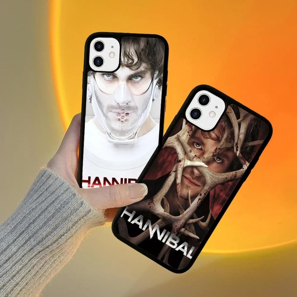 Hannibal Phone Case Silicone PC+TPU For For iPhone 11 12 13 14 15 16 Plus Pro Max Cover