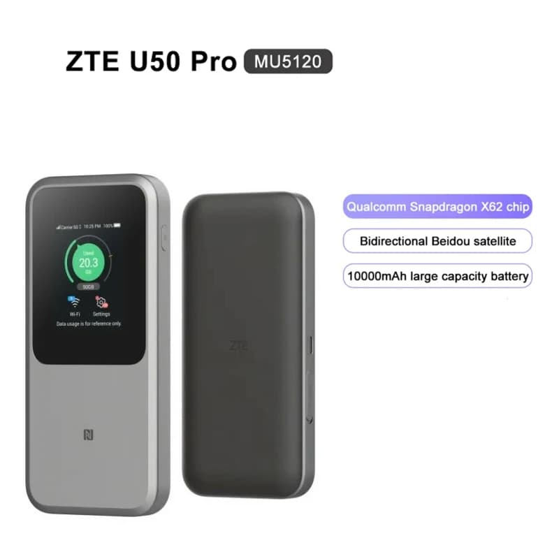 Router WiFi 5G portatile ZTE MU5120 WIFI 6 MU5120 WIFI 6 10000mAh 3600Mbps Hotspot Pocket Sim Card Slot Ripetitore