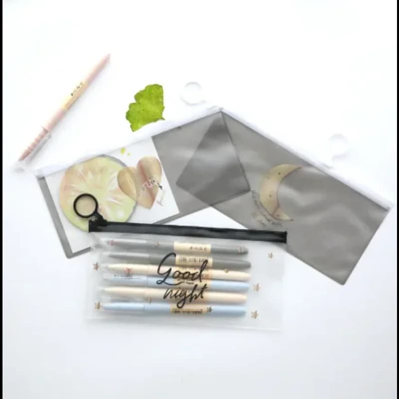 PVC Transparent Toothbrush Cosmetic Bag Women Travel Makeup Bag Organizer Storage Pouch Pencil Case Toiletry Wash Kit Case