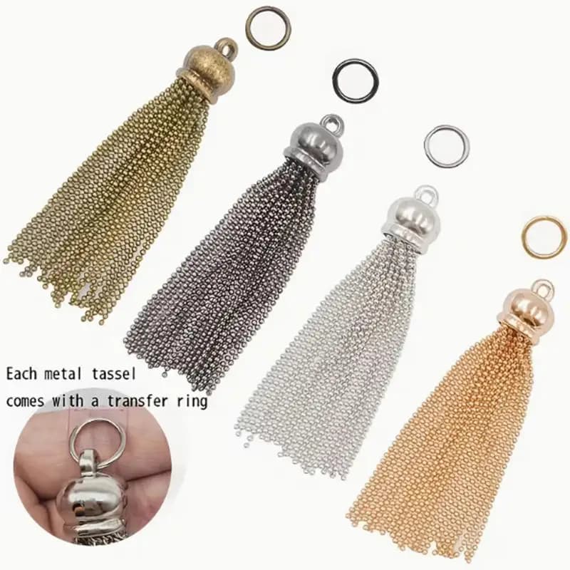 Metal and Nappa Decorative Buckle Pendant for Bag, DIY Hardware Accessories for Crafts and Decorations
