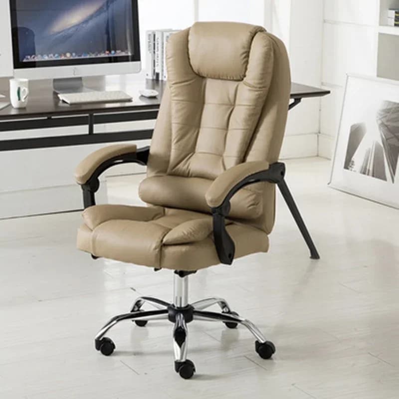 Sedia da ufficio a rotelle Poggiatesta di design in tessuto Comodo sonno regolabile Sedie da gioco con manico alto Sedie per sedili Mobili con schienale
