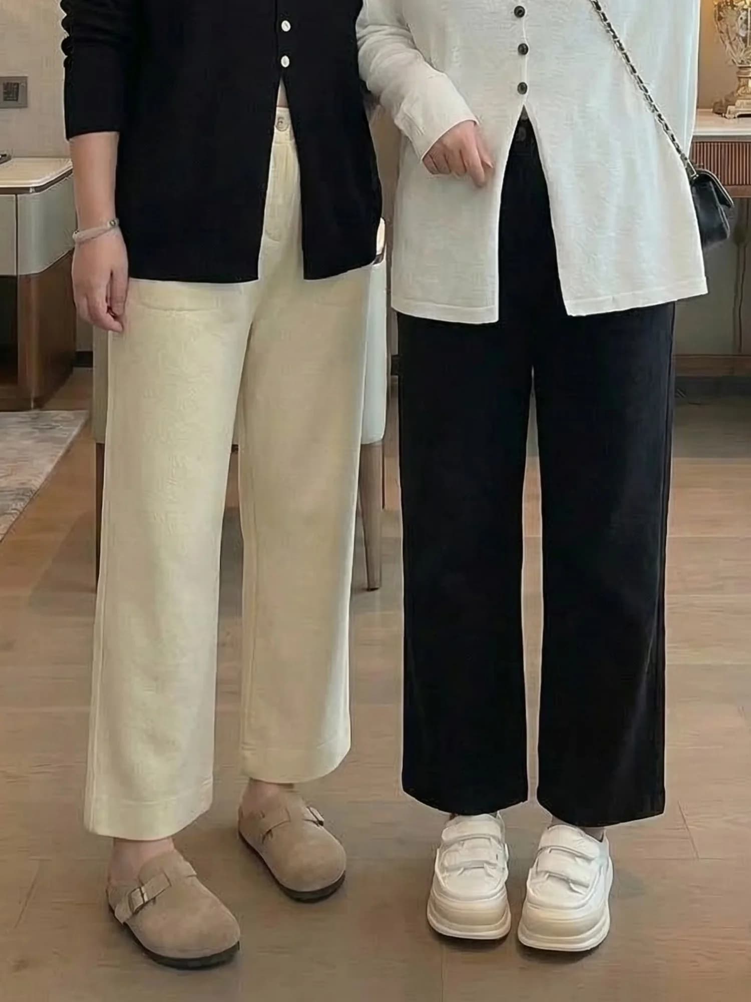 Jeans a gamba dritta taglie forti, vita alta, in misto cotone, comodi, stile primaverile per il pendolarismo, pantaloni alla moda da donna taglie forti