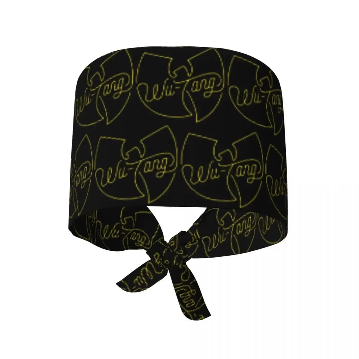 Wu Tang Clan Print Scrub Hat Doctor Working Surgical Cap Unisex Adjustable Nursing Caps for Dentist