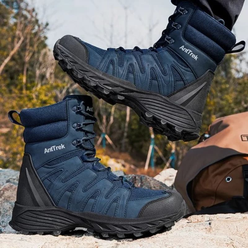 2026 New Luxury Hiking Sneakers For Men Big Size 47 Trekking Mens Shoes Wearable Climbing Shoes Men High Top Man Shoe Mountain