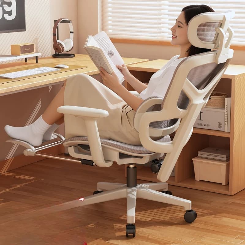 Sedia da Ufficio Ergonomica Girevole di Lusso per Soggiorno, Sedia da Gaming, Poltrona Relax, Arredamento per Salone