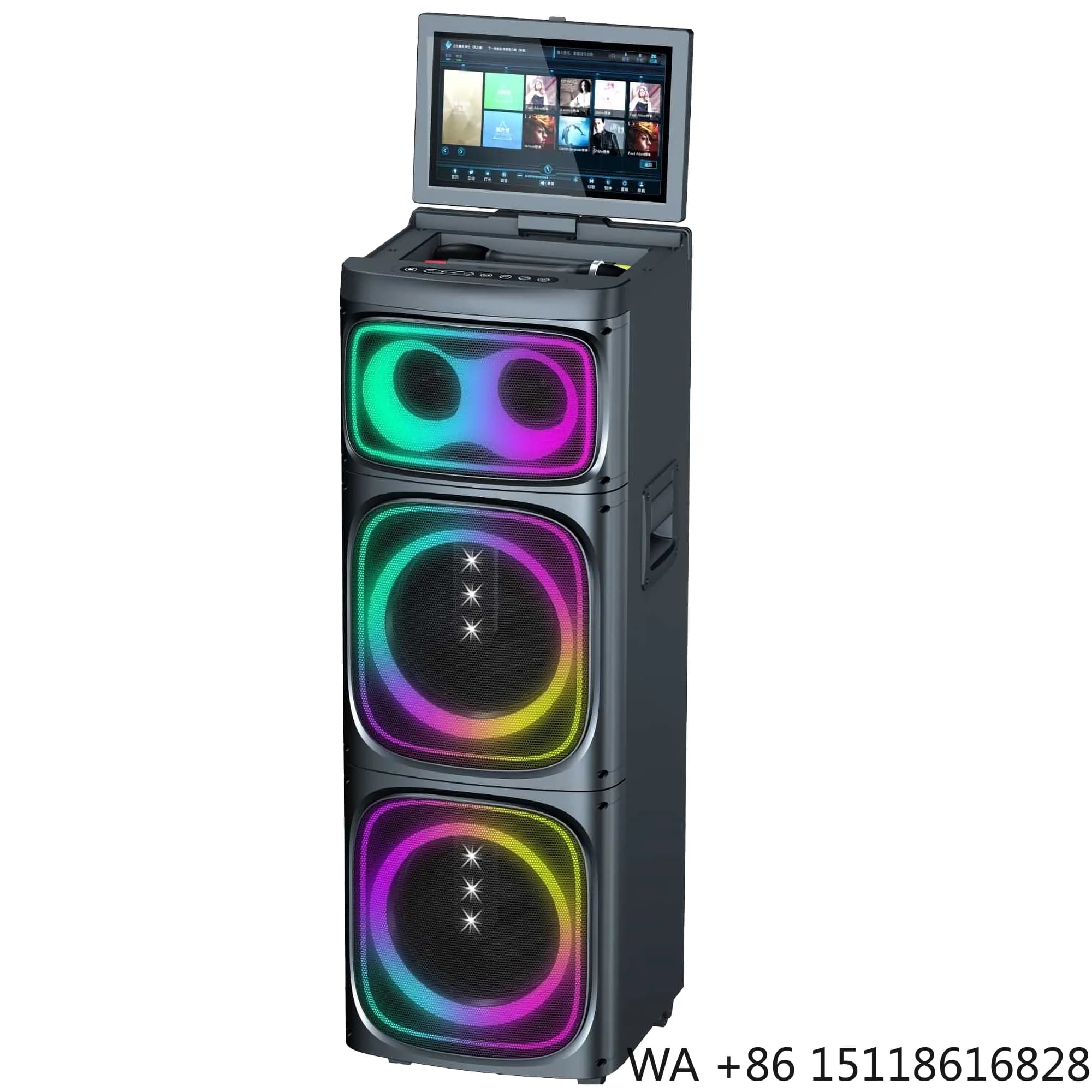 Karaoke Machine Video Speaker 10 Inch Portable Karaoke Speaker with Touch Screen Ktv Singing Machine Karaoke Player