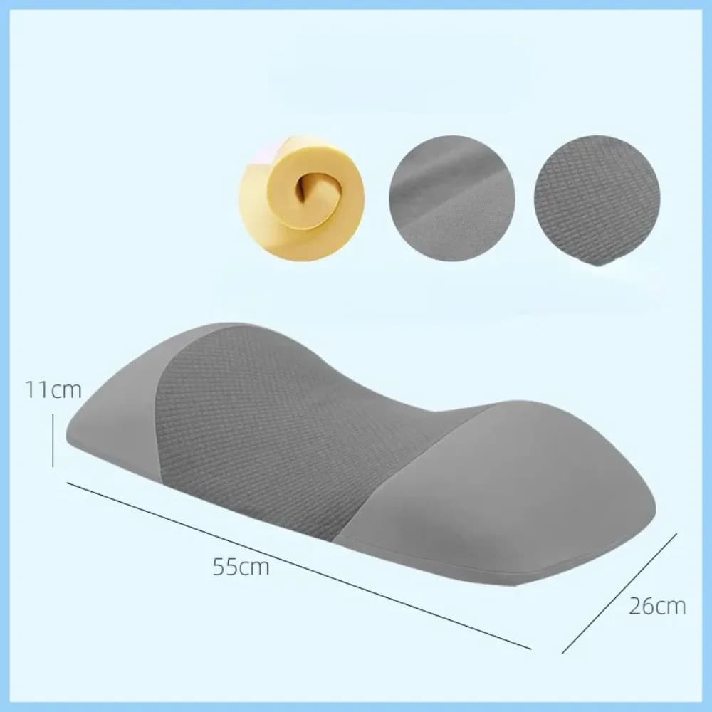 Cuscino di supporto lombare ergonomico Fodera rimovibile Cuscino di supporto per la vita lavabile Memory Foam Cuscino di supporto per il mal di schiena per alleviare il dolore alla schiena