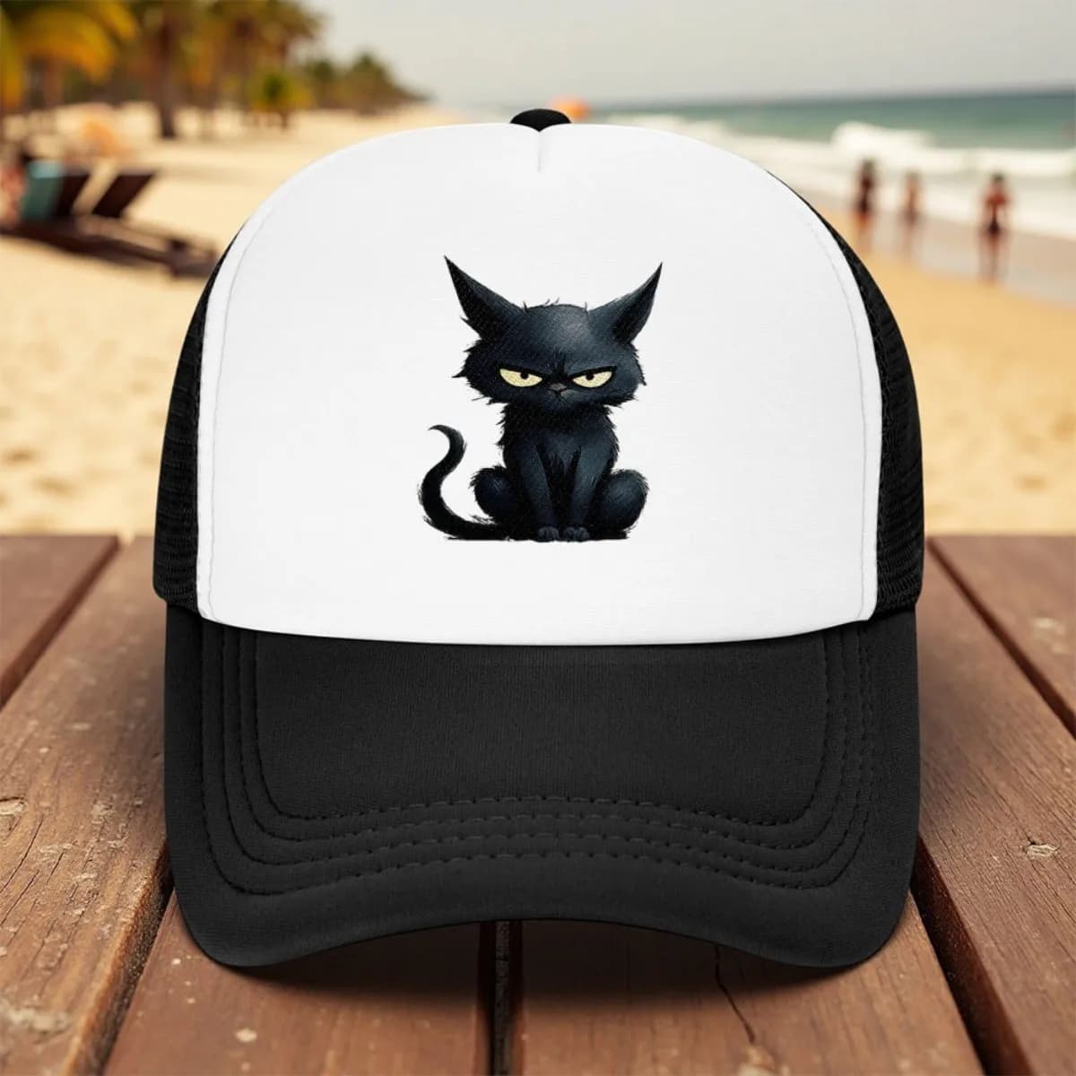 1pc Men' & Vintage Baseball Cap - Lightweight Breathable Mesh Unisex Hat with Round Top Digital Print