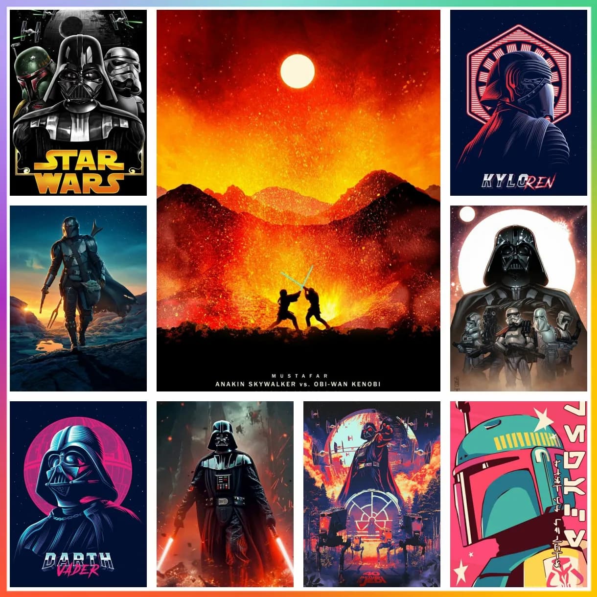 Darth Vader Star Wars Diamond Painting Cross Stitch Canvas Mosaic Embroidery Garden Decor 5D DIY Art Crafts Puzzle New Arrivals