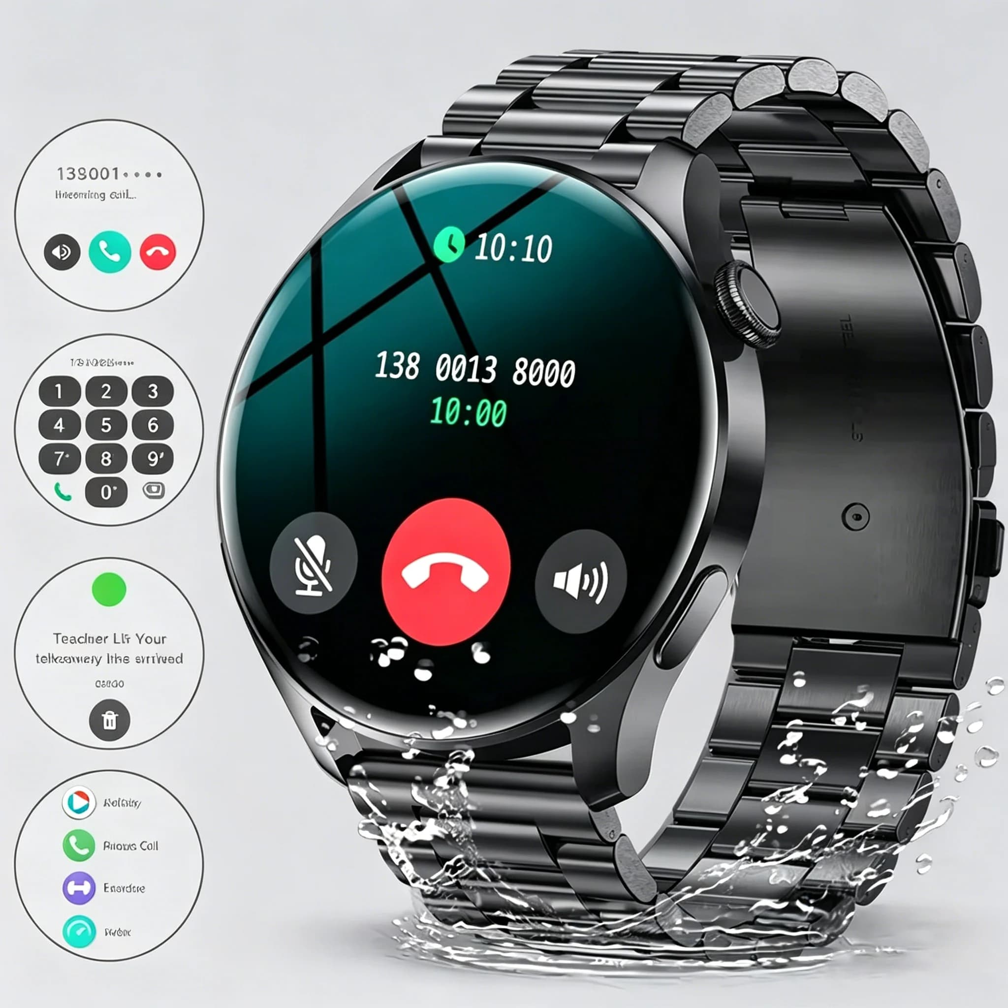 Nuovo Smartwatch per Uomo e Donna con Chiamate BT, Notifiche Messaggi, Monitoraggio Salute, Orologio Sportivo Impermeabile 2026, Quadrante Personalizzabile HW12
