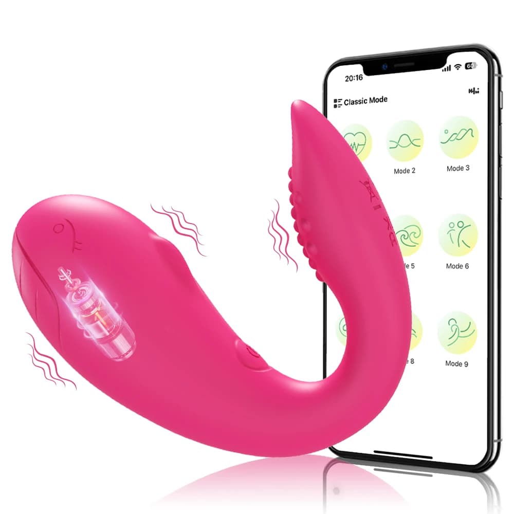 Wearable Vibrator with APP, Female Masturbation Egg, Bluetooth Stimulator for Clitoris and Point G, Adult Toys, Sextoy