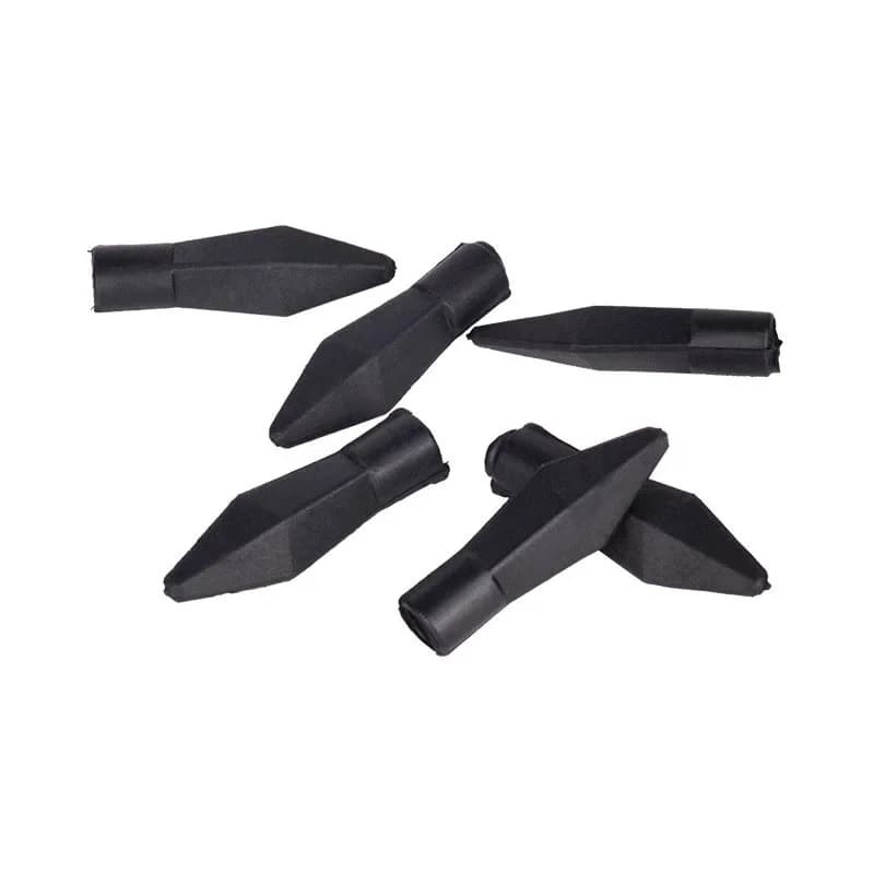 Tiro con l'arco gomma morbida punta di freccia pratica bersaglio punte di freccia colla ID 7mm/8mm alberi di freccia formazione CS accessori per giochi di tiro