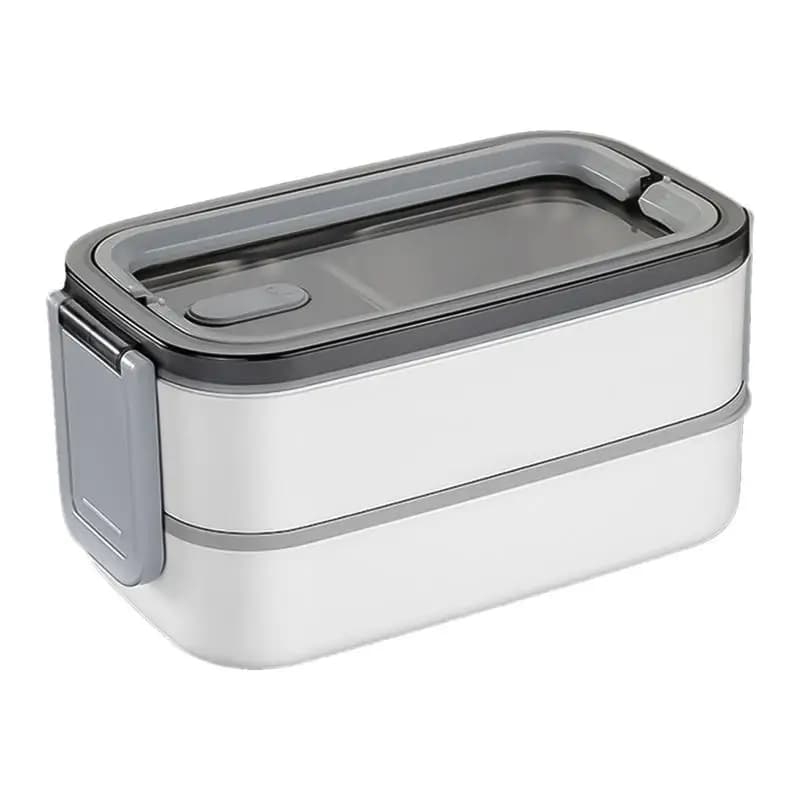 Lunch Box termico Lunch Box per pasto a 2 strati con manico Insalatiera resistente alle perdite per viaggi scolastici Lavoro all'aperto Campeggio