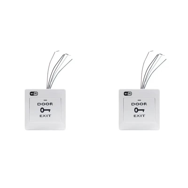 B44C 2X Tuya Smart Life Wifi Pulsante di uscita per porta con controllo vocale, apertura remota della porta, interruttore wireless per serratura