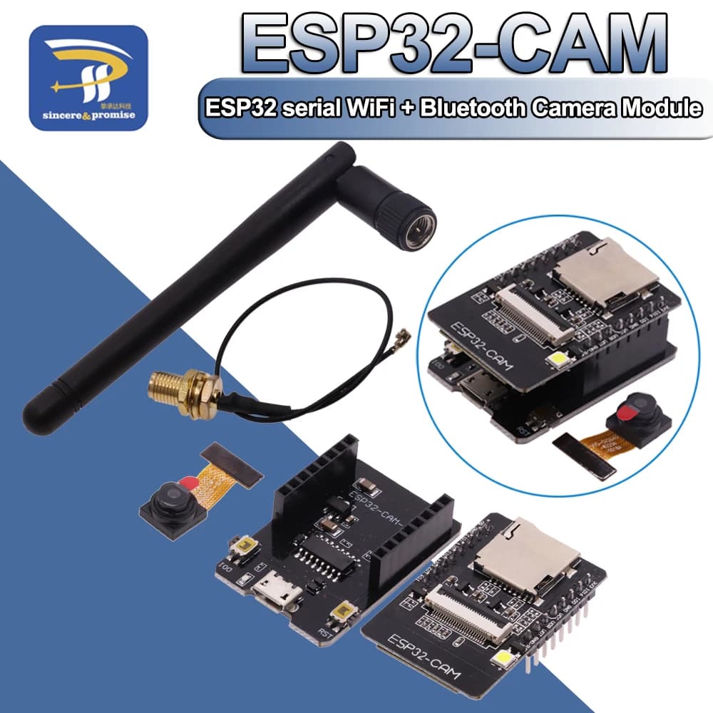 5V Bluetooth con il modulo DIY della macchina fotografica OV2640 ESP32-CAM Antenna ESP32S del modulo 2.4G di WiFi al bordo di sviluppo di WiFi ESP32-CAM-MB