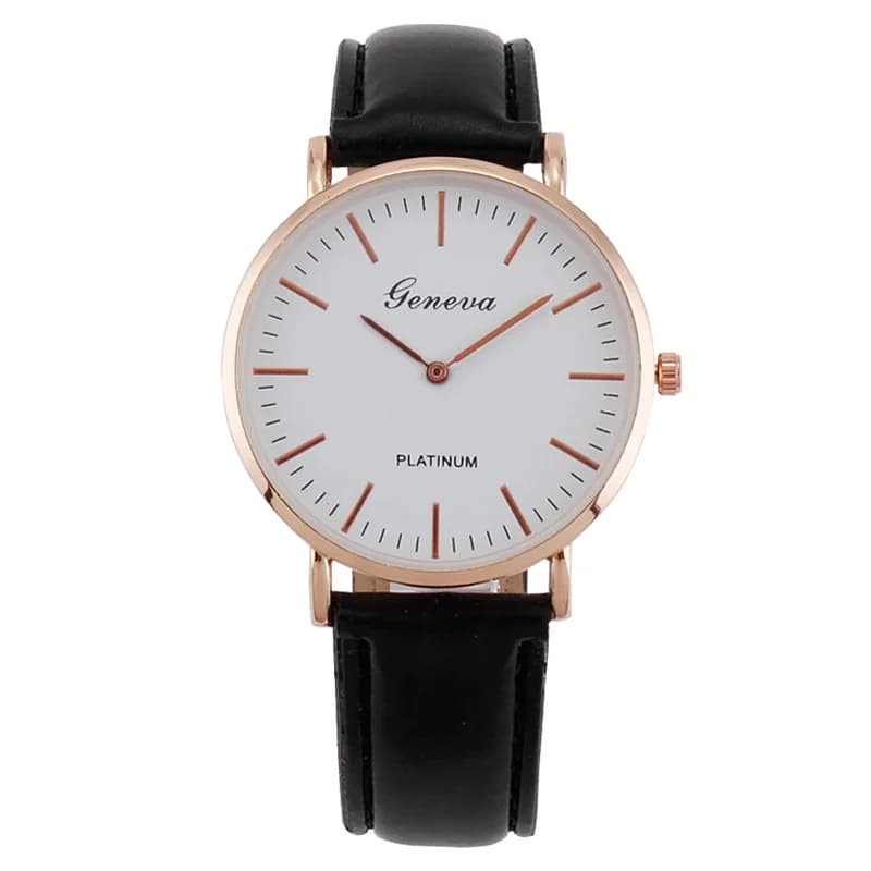 Men Quartz Watch Minimalist Ultra Thin Leather Strap Casual Male Wristwatch Geneva Classic Business Casual Stylish Boy Gifts
