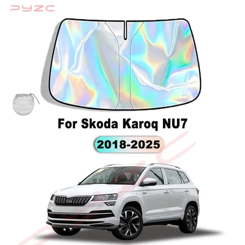 For Skoda Karoq NU7 2018-2025 Car Windshield Sunshade Cover Front Window Sun Shade Visor Auto Interior UV Protection