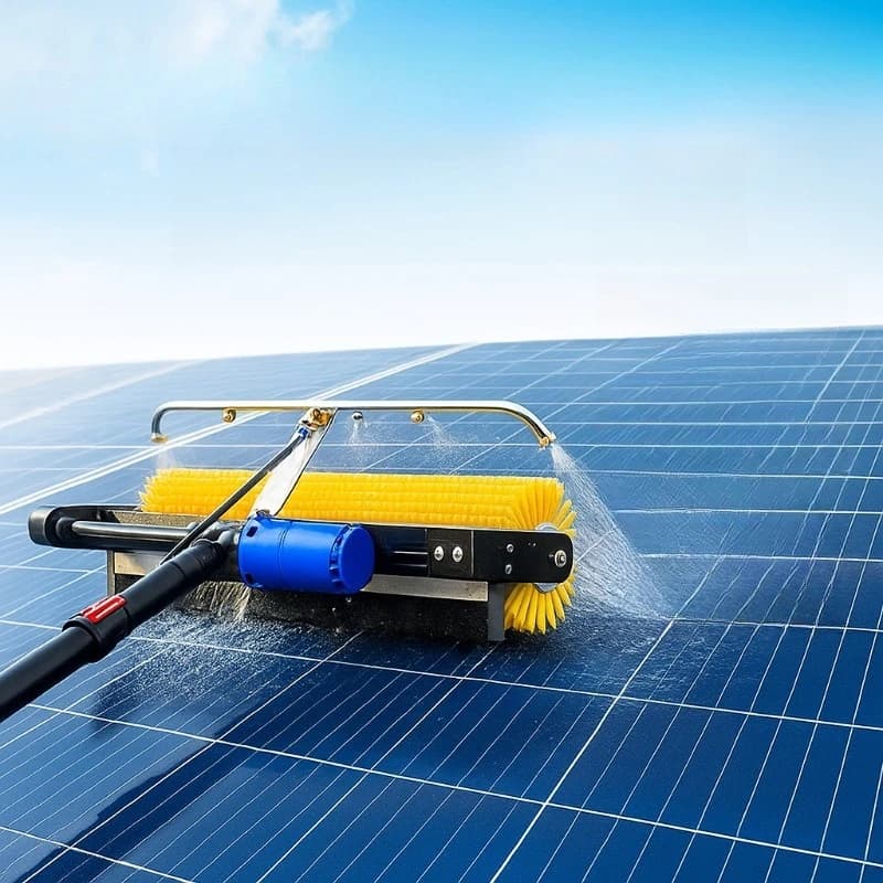 Pulizia fotovoltaica Strumento robot per la pulizia dei pannelli solari fotovoltaici