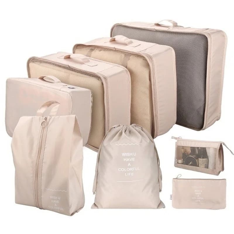 8 pcs/set bags organizer for bags organizer travel accessories luggage bag organizer waterproof bag holders