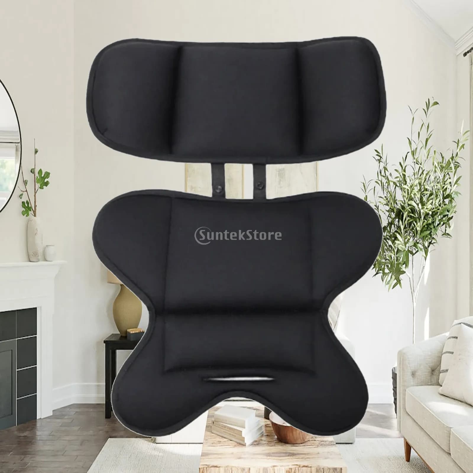 Stroller Cushion with Headrest Universal Stroller Cushion Insert Infant Car Seat Insert Breathable Newborn Seat Liner for Baby