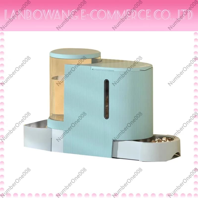 2 In 1 Automatic Pet Feeder Water Dispenser Cat Food Bowl Water Feeder Station for Cats Small Dogs Indoor