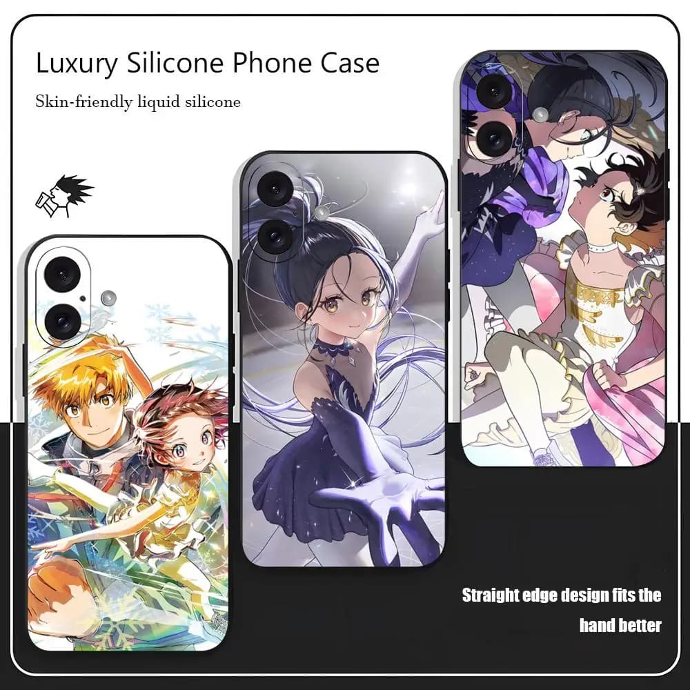 Popular Medalist Anime Phone Case For iPhone 17 16 15 14 13 12 11 X XR XS 8 Plus Mini Pro Max Soft black Shockproof Cover