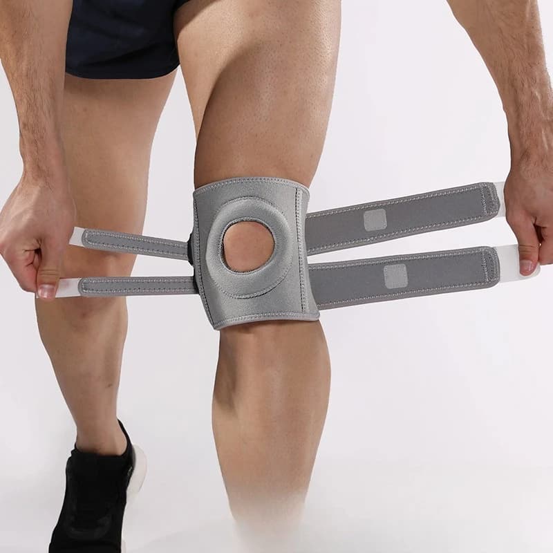Nuovo Stile di Ginocchiera Sportiva, Supporto per Sport all'Aperto, Compressione e Assorbimento degli Urti, Traspirante, per Basket e Ciclismo, Protezione della Rotula