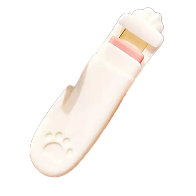 1/2 pz. Piegaciglia a forma di zampa di gatto, portatile a pressione, clip professionale per ciglia effetto girasole per uso quotidiano