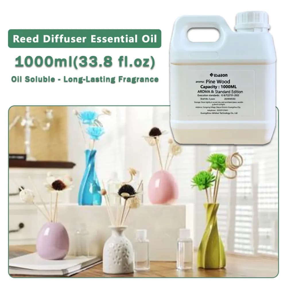 ESAEON Essential Oils - For Reed Diffusers & Vine diffuser & Flameless Aromatherapy, Pine Wood/Shangri-La - 1000ML (33.8 fl.oz)