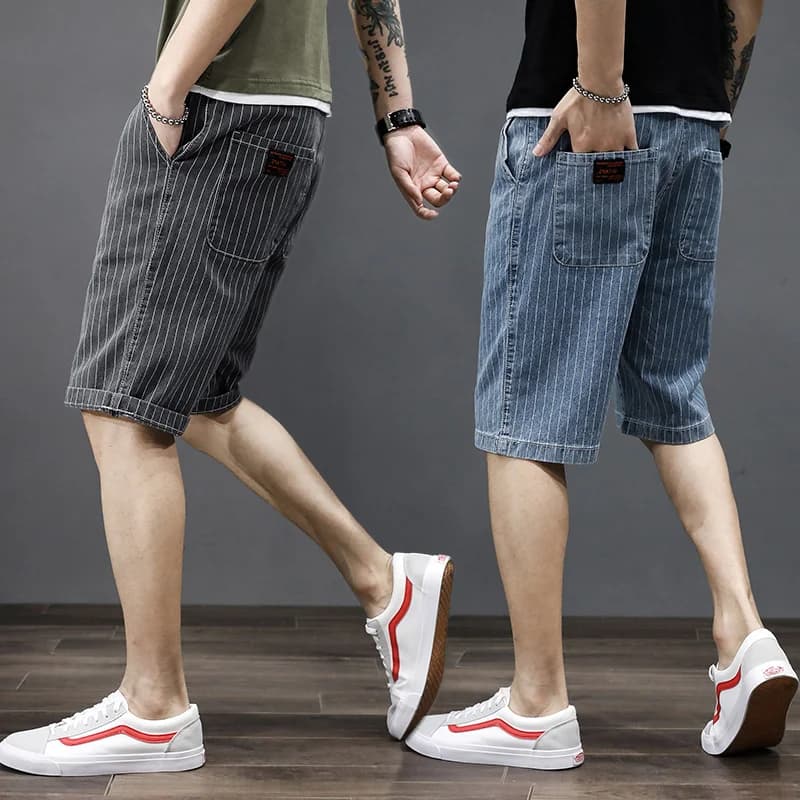 Summer Thin Denim Men's ort Pants Korean Sle Trendy Slim Fit Elastic Five-Part Japanese Sle mid Waist Jeans Casual orts