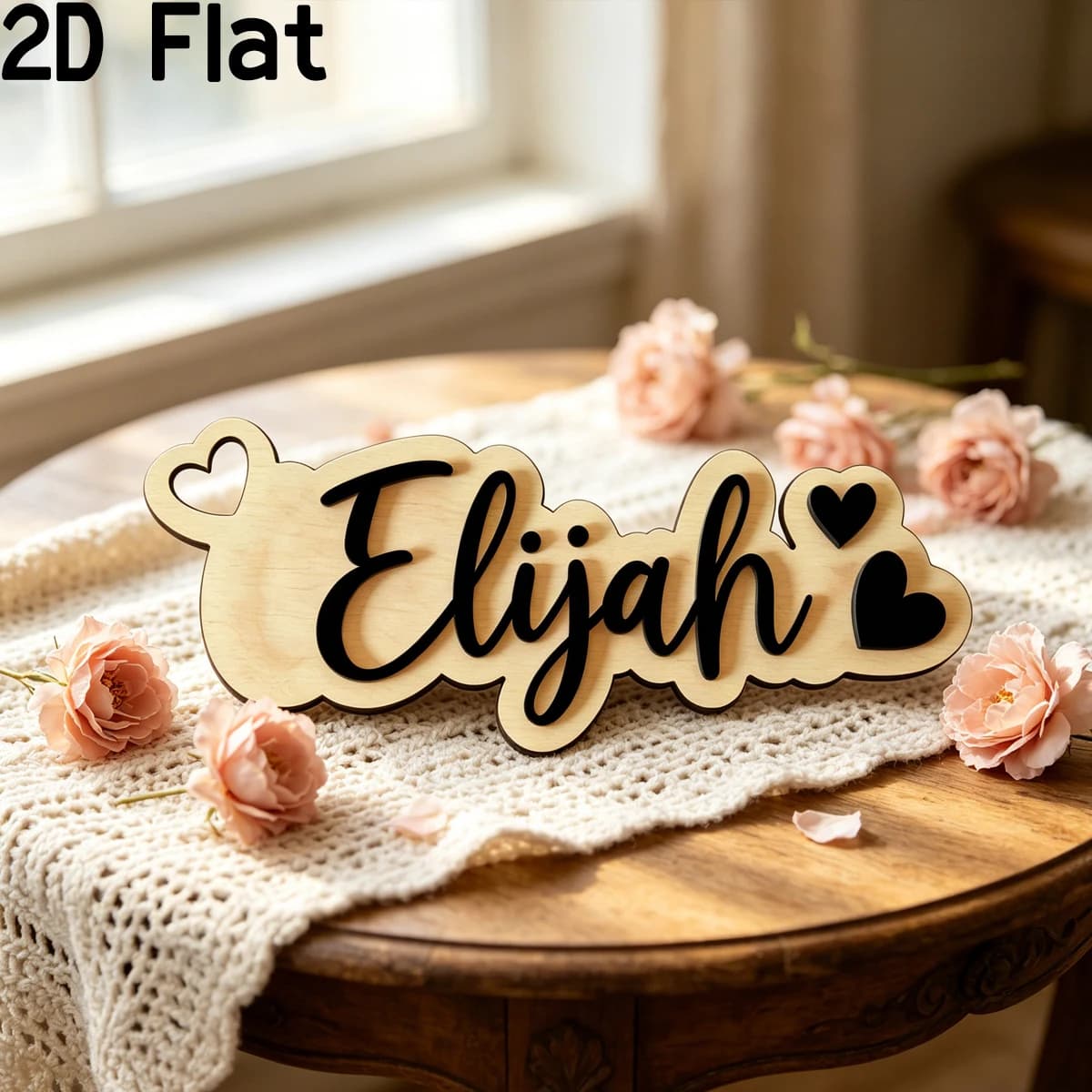 1Pc Custom Love Decor Wooden Acrylic Name Plaque,Home Room Office Wall Door Decor,DIY Nursery Birthday Wedding Graduation Gift