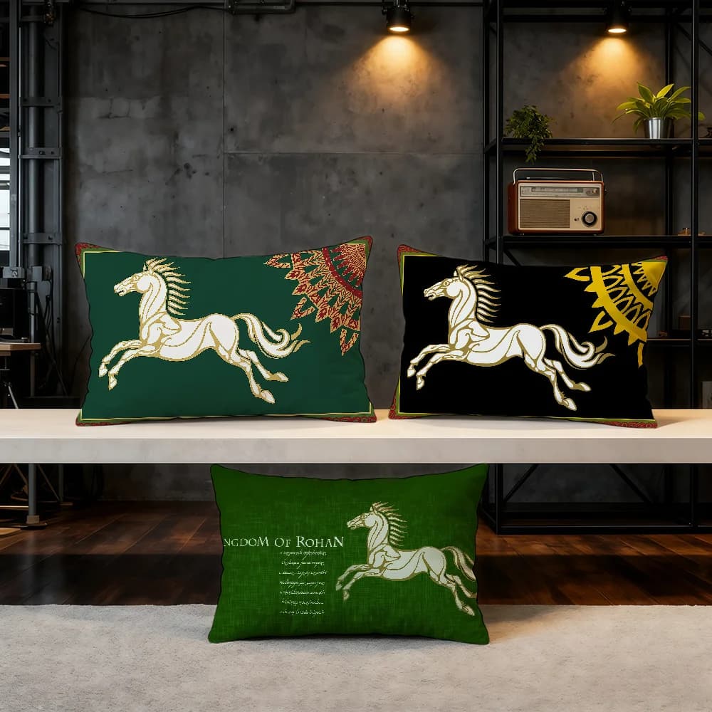 Kingdom of Rohan Horses Art cushion cover Hit Product Home Sofa living Room Double-sided Soft Decorative Pillow Cover