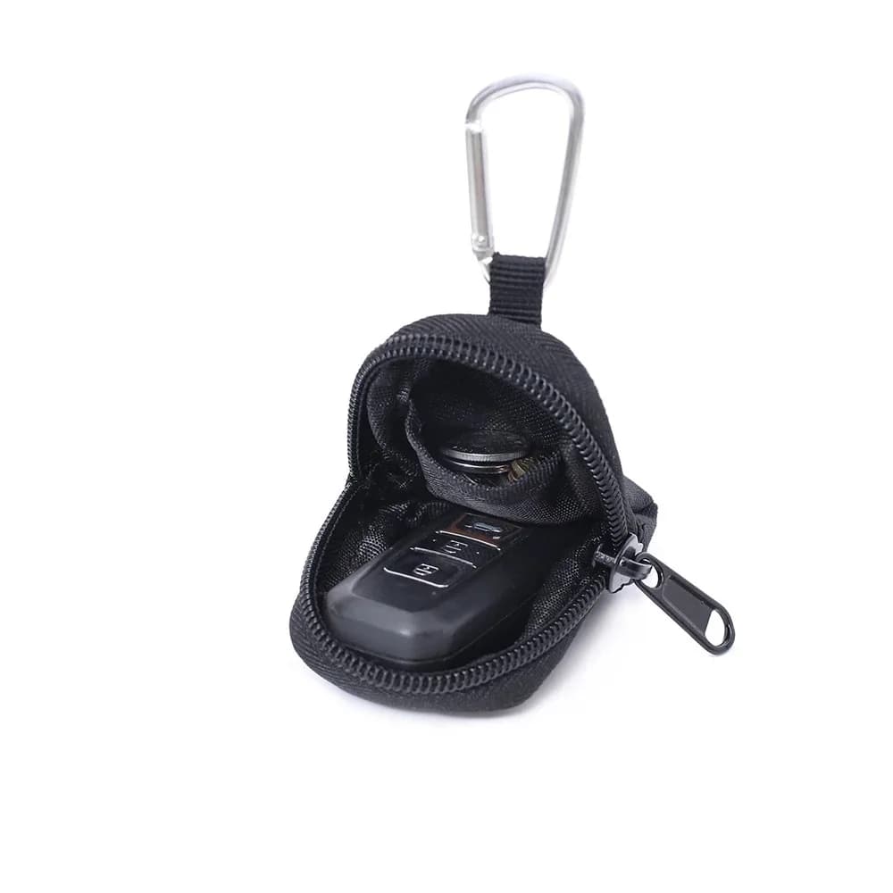 Mini portachiavi portatile per auto per appassionati militari in veicoli, portamonete rotondo e resistente all'usura