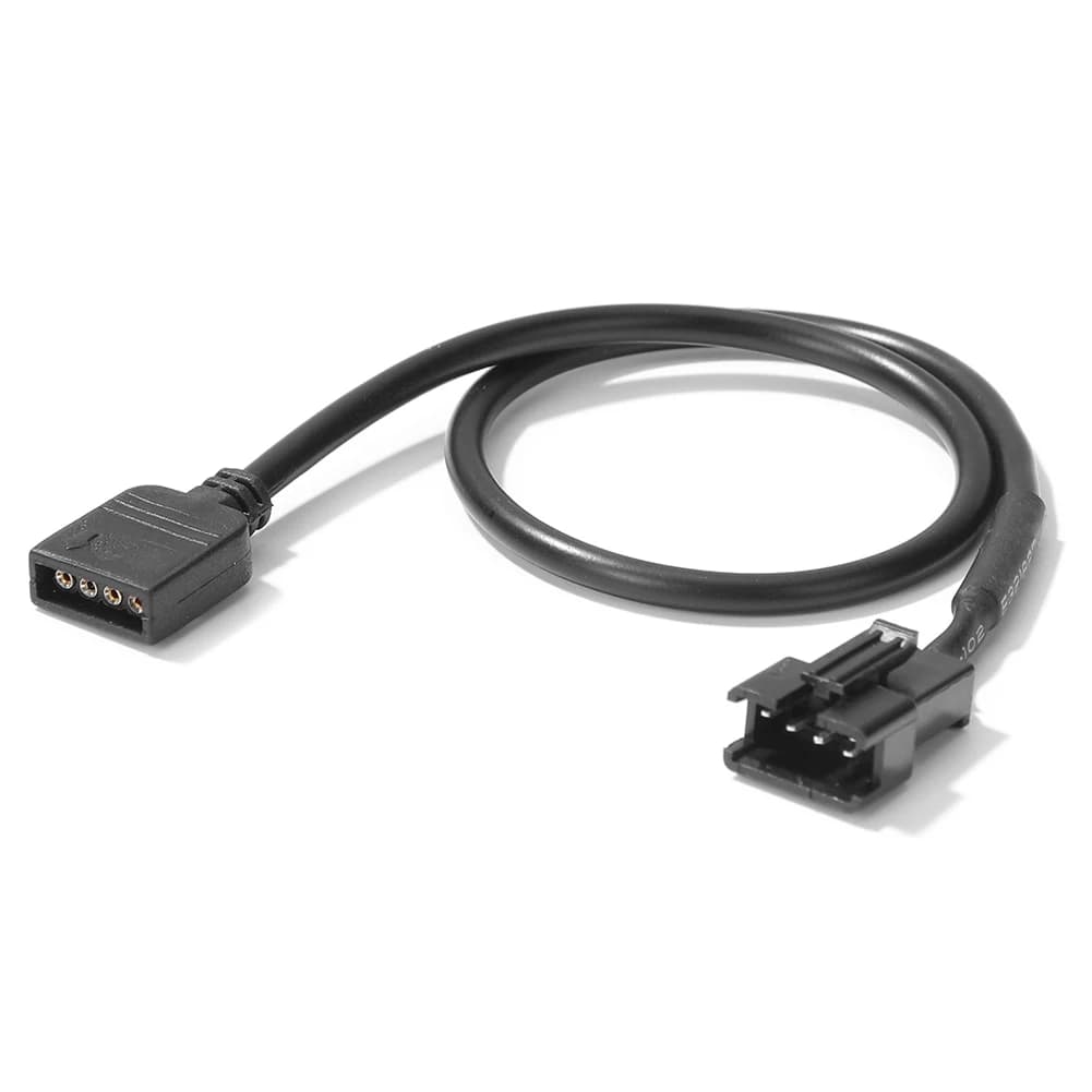 Cavo di conversione RGB da 30 cm per scheda madre PC, per strisce LED 5V 3Pin e 12V 4Pin, adattatore RGB per PC da gaming e illuminazione computer