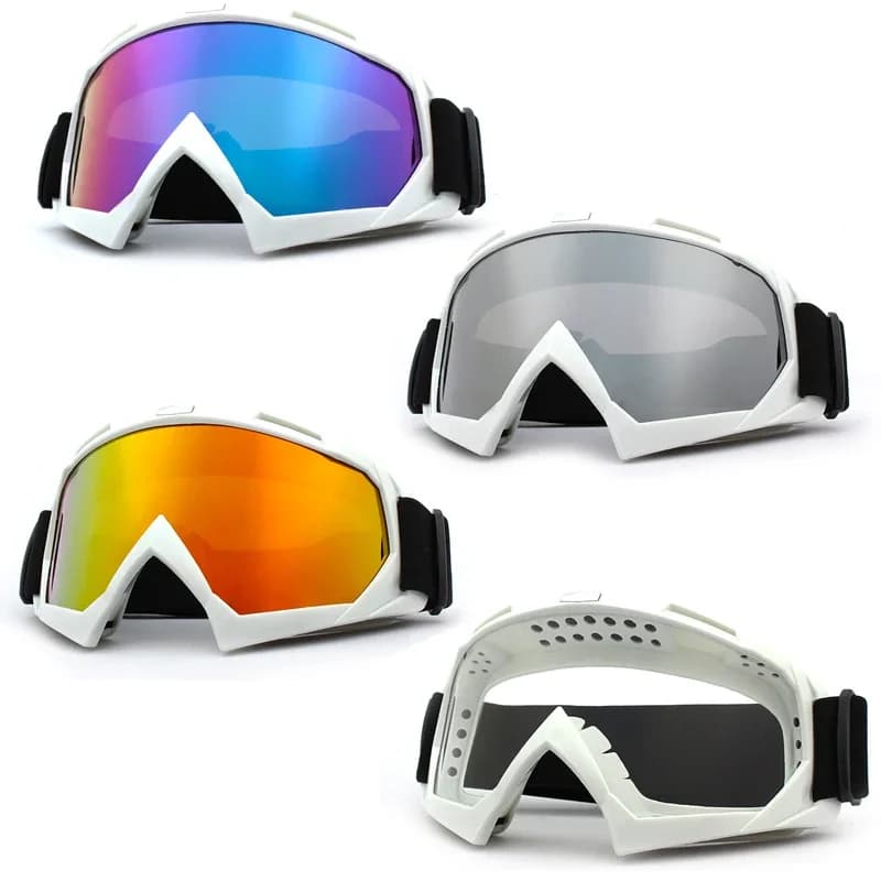 Occhiali da sci Antivento Ciclismo Occhiali da moto Inverno Anti-Fog Snowboard Occhiali da sci Maschera da sci Occhiali tattici Occhiali da sole
