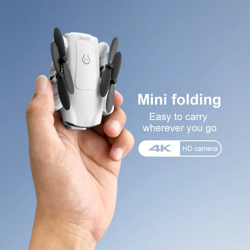 Mini drone 4DRC V9 with HD camera 4K 1080P WiFi FPV RC drones Air pressure Altitude maintenance Folding Quadcopter Dron Gift Toys Grey