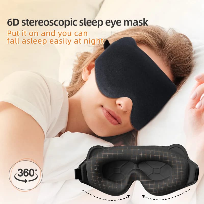 3D Sleeping Mask, Portable Night Mask, Eye Patch, Sleep Mask, Eye Benda, Sleep Mask, Sleep Mask, Rest Mask, Light Travel Eye Mask