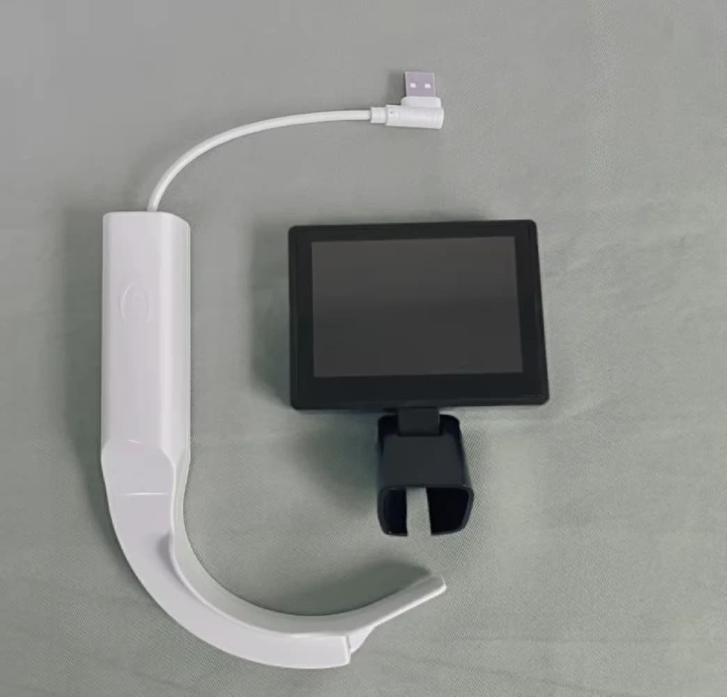 Video Laryngoscope, Sterilizable Blades Color Digital USB Laryngoscope, Compatible with Smartphones/Tablet/Laptop, Human/Pet Use