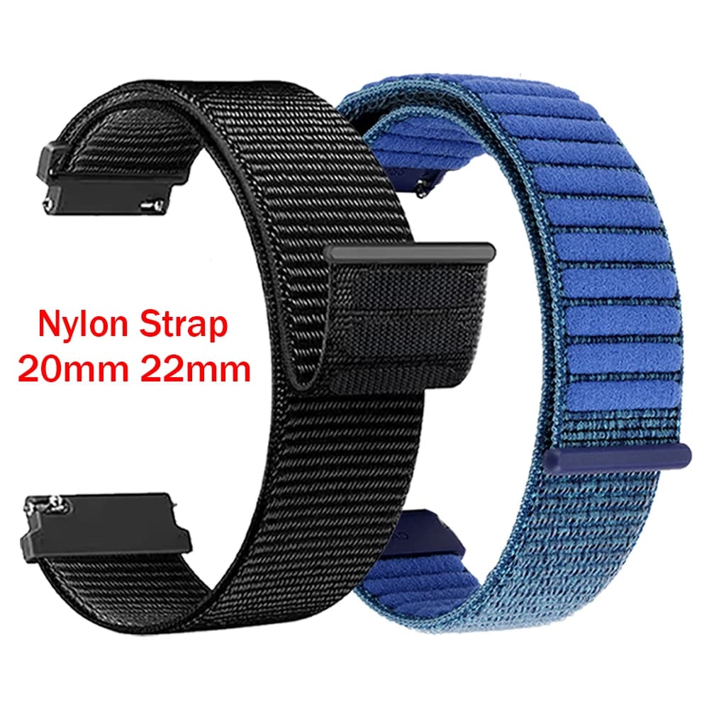 Cinturino in nylon traspirante da 20mm 22mm per braccialetto COLMI P82/P81/P71/P76/P73/C81/C80 COLMI i28 Ultra/V76/V73/V68/M42/M41 Sostituisci il cinturino