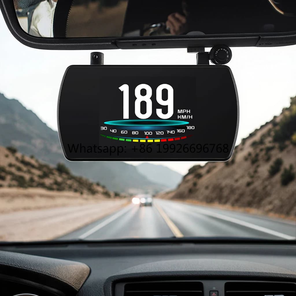 Display Head-up GPS T800 da 3 Pollici con Allarme di Eccesso di Velocità, Schermo LED, Proiettore e Tachimetro Digitale